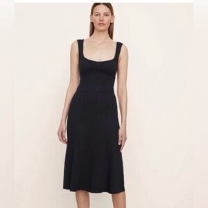 Vince Navy Dress Ribbed Knit